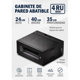GABINETE NACIONAL 4RU  MINI  MEDIDAS 24 X40X35 CM
