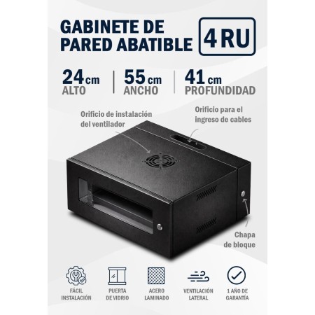 GABINETE NACIONAL 4RU   MEDIDAS 24 X55X41 CM