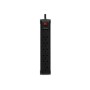 REGLETA FORZA NEGRA 6 TOMAS CON CABLE DE 3M  FZ-PS-1006B
