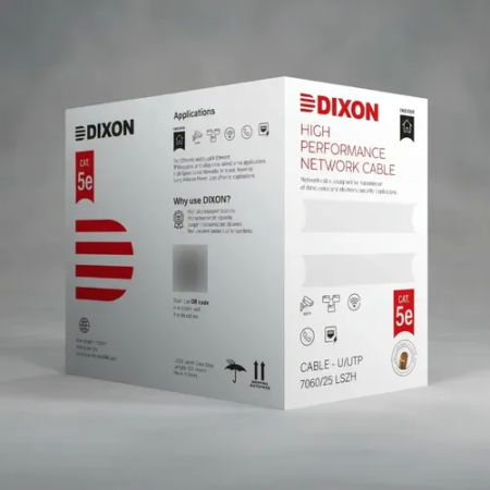 CABLE DE RED DIXON CAT5 7060 LSZH 305MTS INT