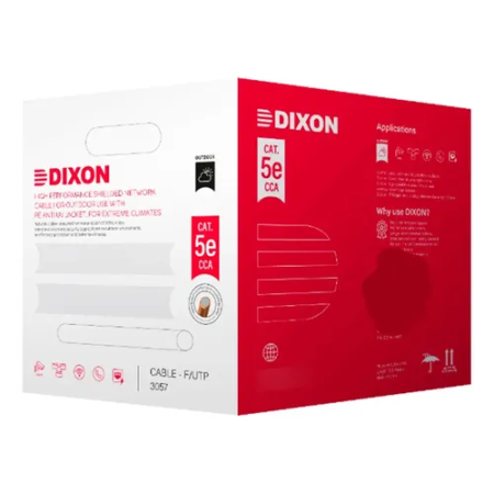CABLE DE RED DIXON CAT5 3057 CCA 305MTS EXT